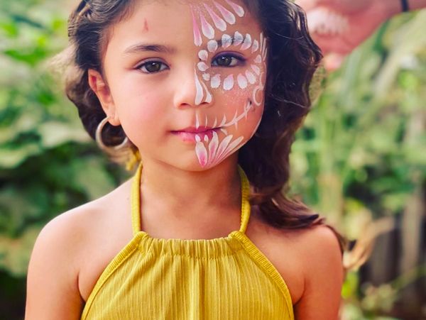 Girl with face paint