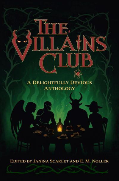 The Villains Club cover: four villains sitting around the table