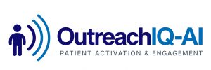 OutreachIQ-AI logo for patient activation and engagement.