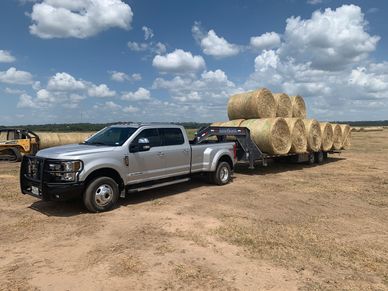 Getting some hay moved!