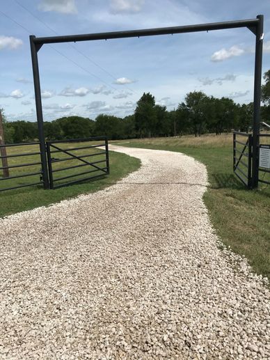Driveway Construction using aggregate materials