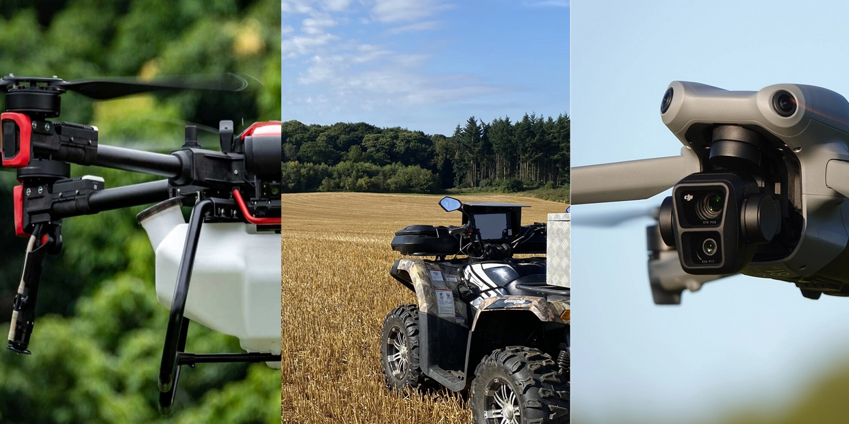 Spraying and Spreading Drone. Soil Sampling. Drone surveying/photography
