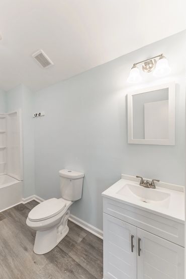 Clean Design of the bathroom. - Elk River Community
