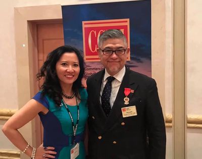 Carole Tam with Kiyoshi Inomata CCIM Japan President
