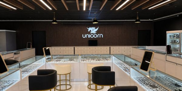 Inside Unicorn Optical Fullerton — eyewear displays and fitting area