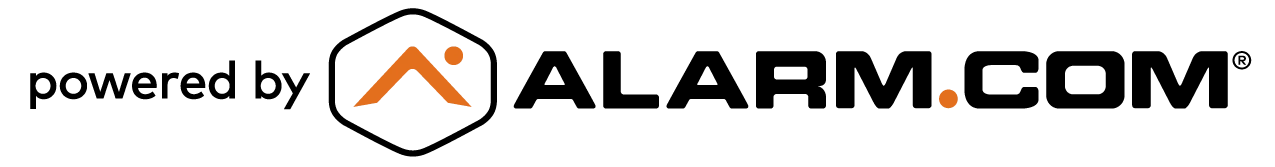 powered by alarm.com logo
