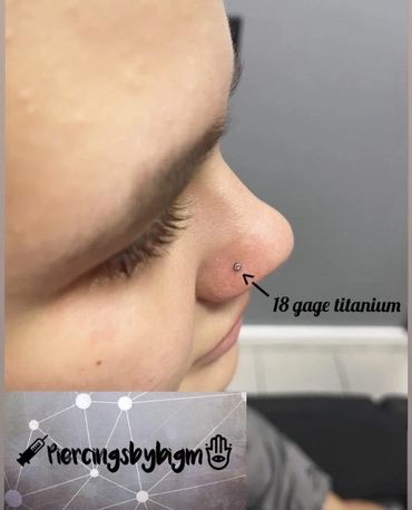 custom nose piercing done at our edison mall location in ft myers