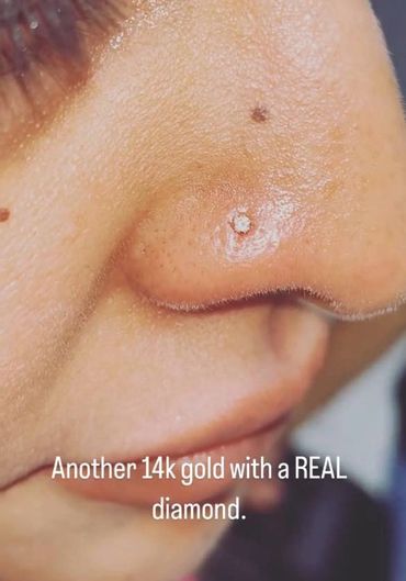 nostril piercing done at our north fort myers tattoo and piercing shop