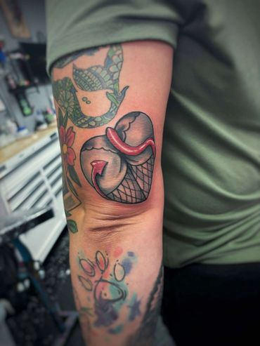devil heart butt traditional viral tattoos and piercing near me popular tattoos piercings near me