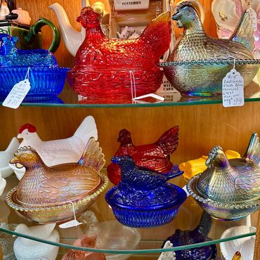 Vintage glass collection example for estate liquidation services