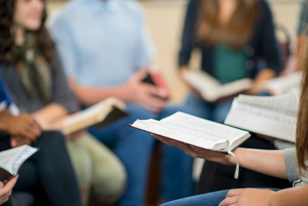 Jesus on Campus students having a bible study.