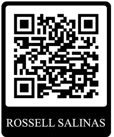 QR code with the name Rossell Salinas below it.