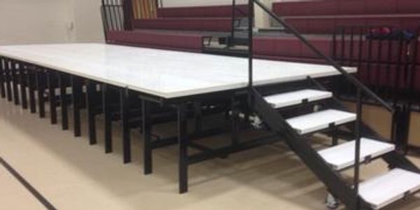 8 ft. x 24 ft. x 34 in. high stage for St. Anthony School- Sullivan, MO