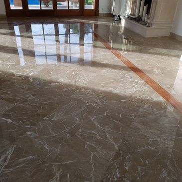 Professional marble, hard floor cleaning, marble polishing