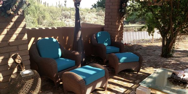Custom outdoor cushions - Sunbrella fabric