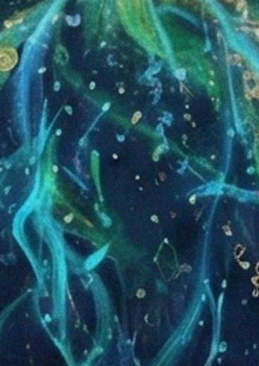 Abstract art depicting a glowing human figure radiating energy, titled 'The Unbroken Ego Expression'.