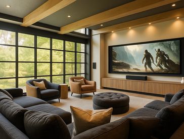 home theatre tv installation surround sound speakers