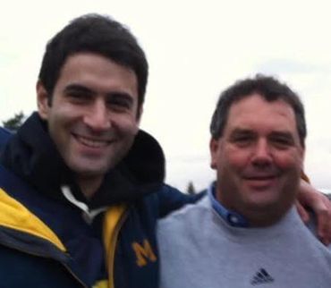 Mike Leach with Brady Hoke