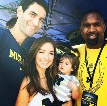 Mike Leach and Family with Charles Woodson