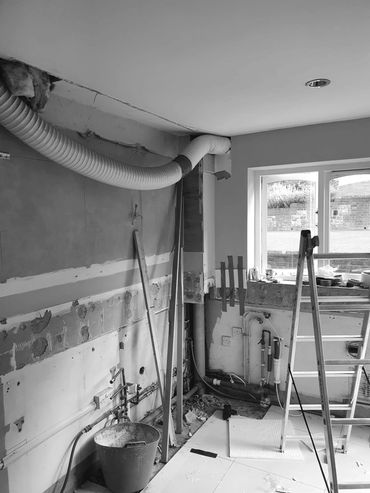 Utility room demolition