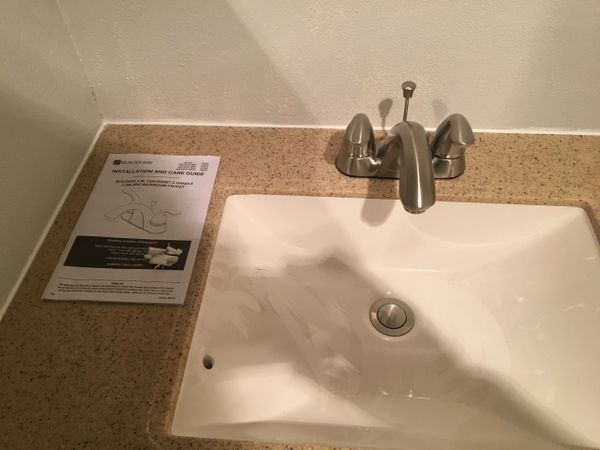 New Sink and Faucet Installed