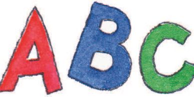 ABC in Red, Blue, Green