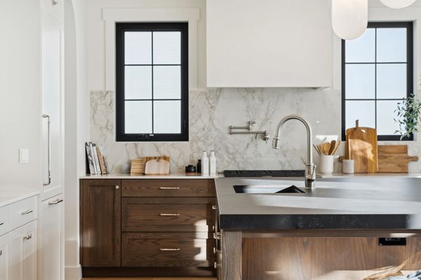 Kitchen with decor