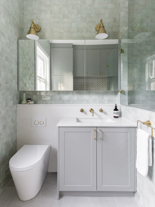 Beautiful brass fittings in modern kitchen design by Simpson Interiors