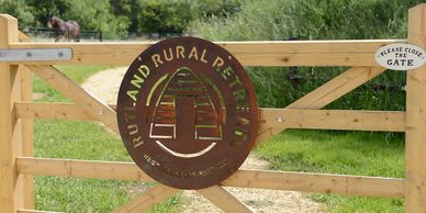 Rutland Rural Retreats dog friendly glamping pod sign