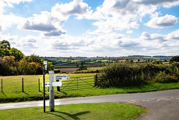 Views from the village outskirts. Rural location. Great walking and cycling