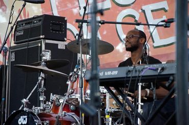 Playing Drums at the 2014 Pan African Festival in Macon Georgia.