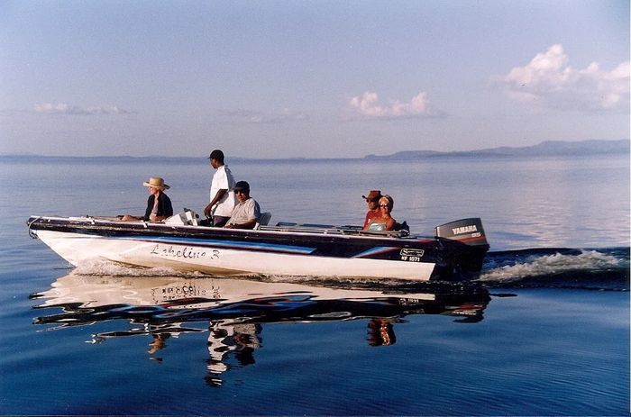 Us on Lake Kariba - Zimbabwe