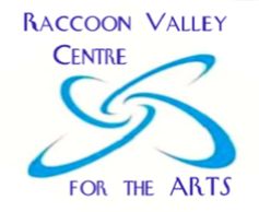 Raccoon Valley Centre for the Arts logo and link to the Virtual Art Gallery