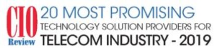 CIO Review Most promising Technology Solution Providers for Telecom Industry 2019