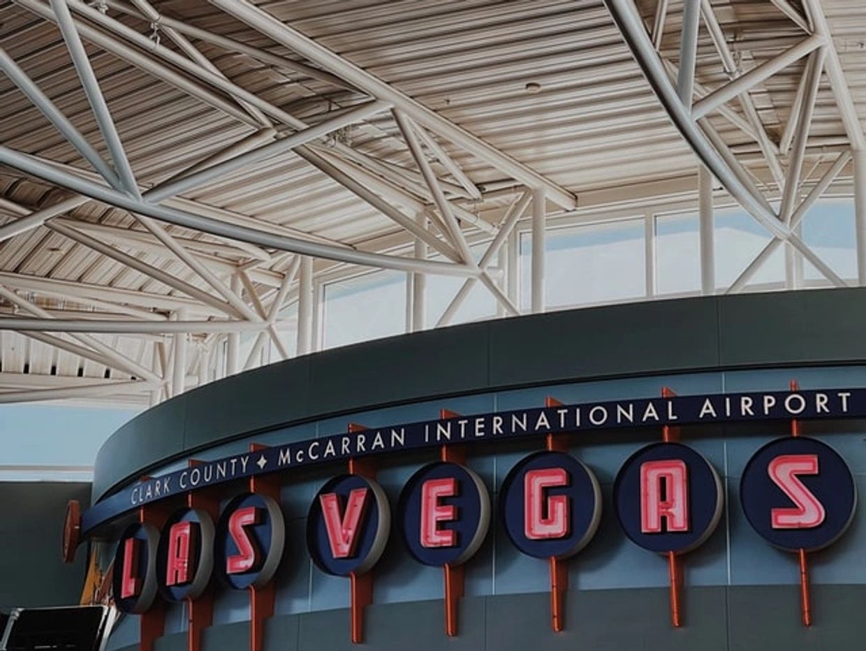 Exterior view of McCarran Airport, Las Vegas