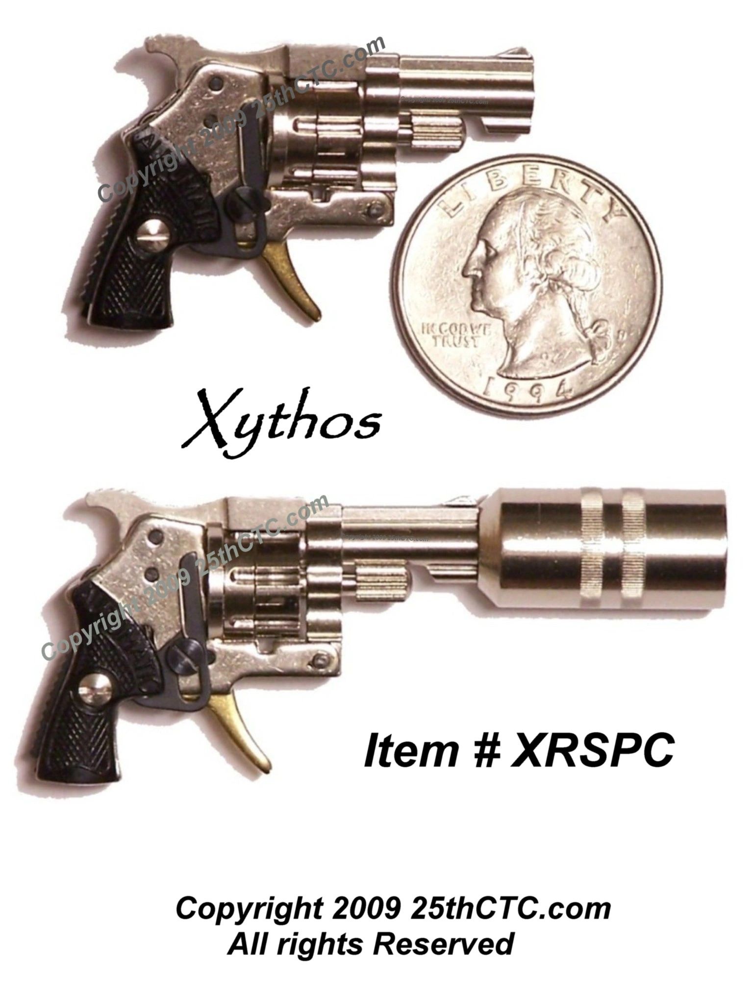 Xythos 2mm Pinfire Revolver Miniature
