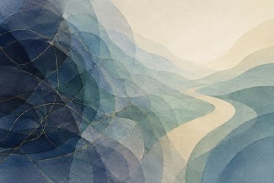 layered graphic illustrating the complexity of trauma