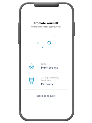 Start screen mobile casting app