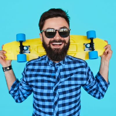 Special skills - man with skateboard