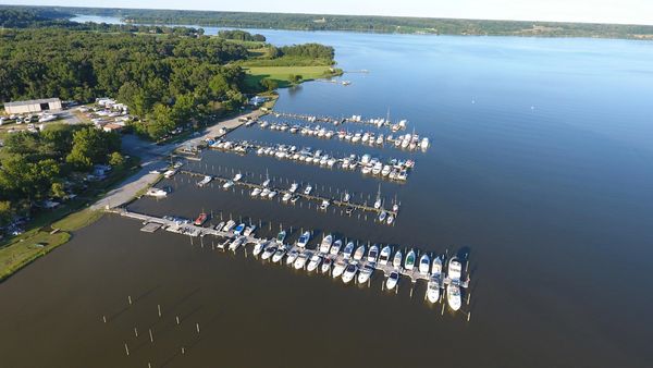 Aerial of Docks - Goose Bay Marina & Campground - Welcome, MD - Oasis Marinas