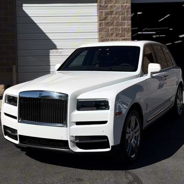 white rolls royce with paint protection film installed in salt lake city utah