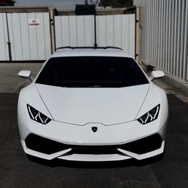 white lamboghini with PPF installed in salt lake city