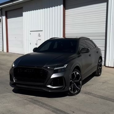 black audi with stealth PPF installed in salt lake city