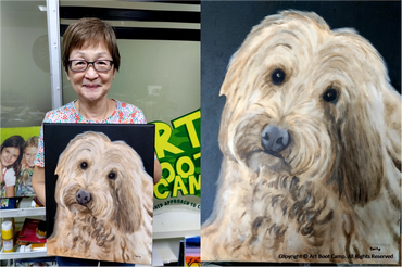 Observational Painting (photograph reference).  Acrylic Painting on canvas.