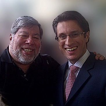 Dan Mangru and Steve Wozniak - Co-Founder of Apple 