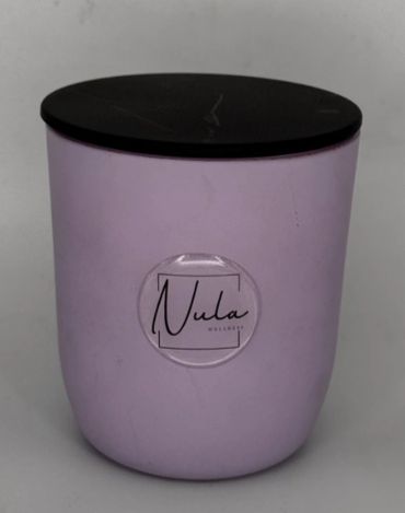 Lavender-colored candle jar with a black lid and Nula Wellness label.
Aromatherapy Candles
Eco-Friendly Scented Candles
Luxury Hand-Poured Candles
Refillable Candle Brand
Sustainable Luxury Candles