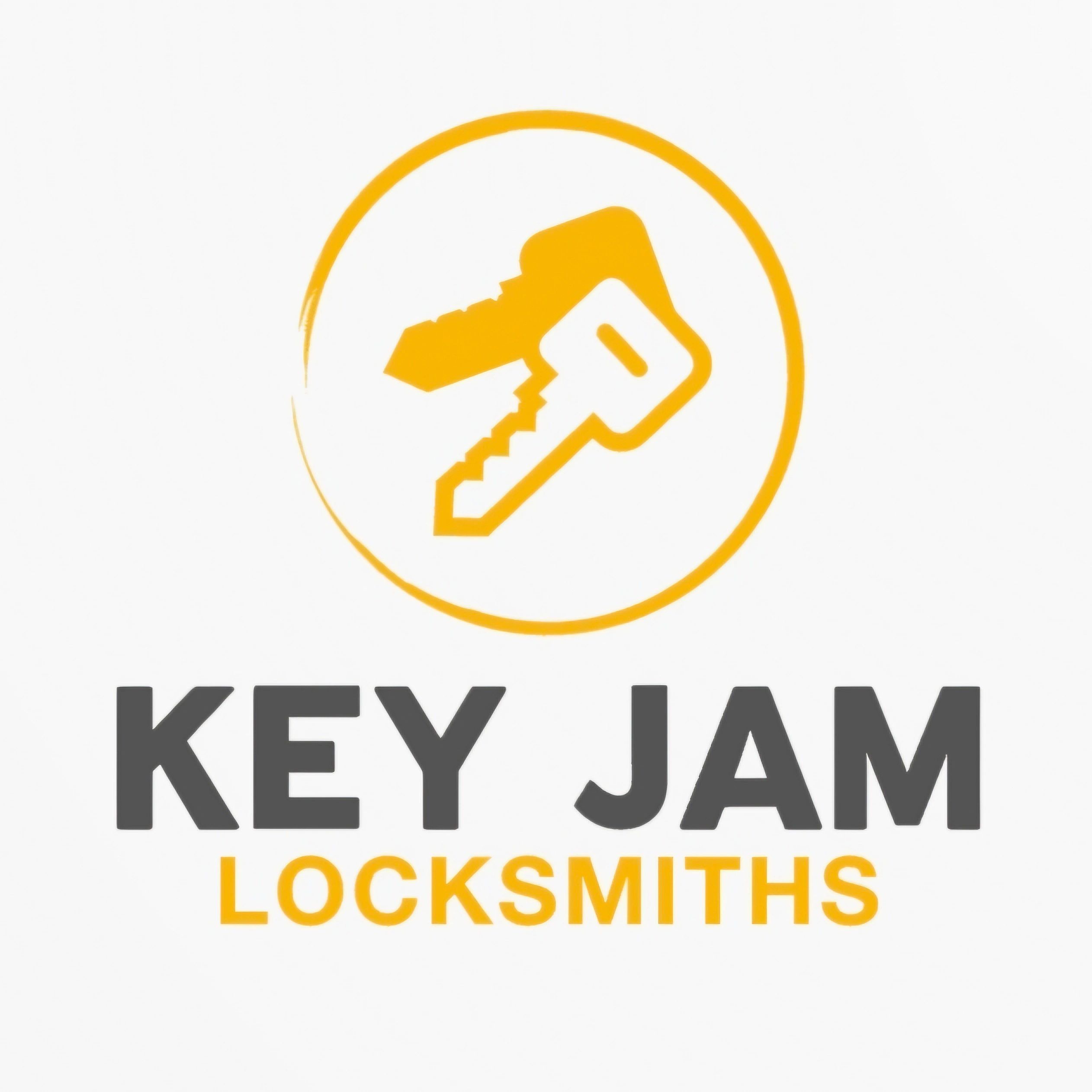 Key Jam Locksmiths logo. Locksmith near me, key fob, locked out, car key locksmith aurora newmarket