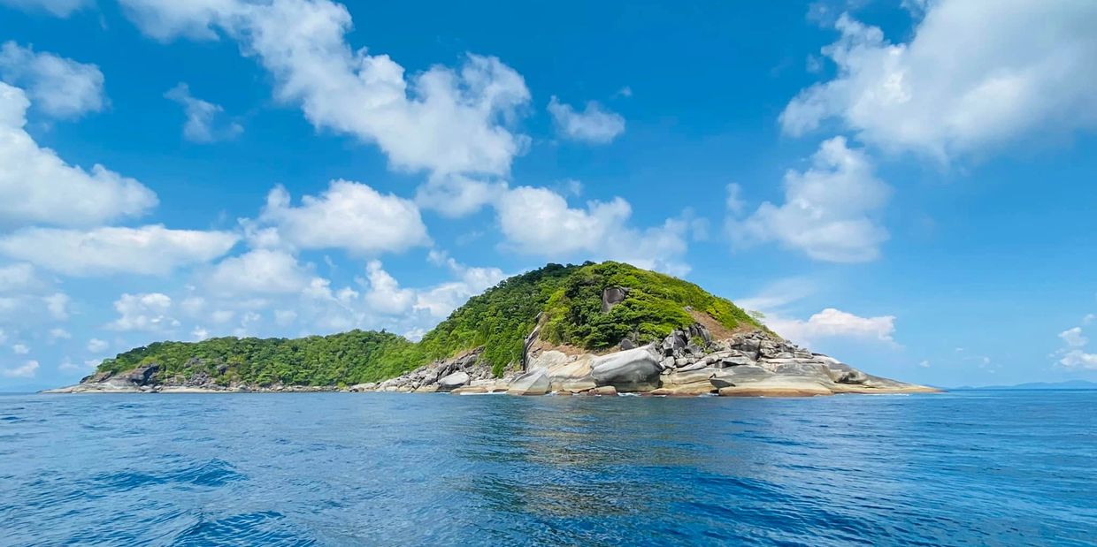 North twins. (underwater pinnacle near north twins is one of the best dive spots in Myanmar.)