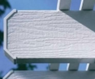 Alumawood trim with the beveled end