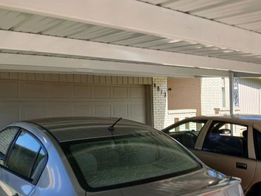 20ft X 20ft Painted C- beam structured steel carport structure.